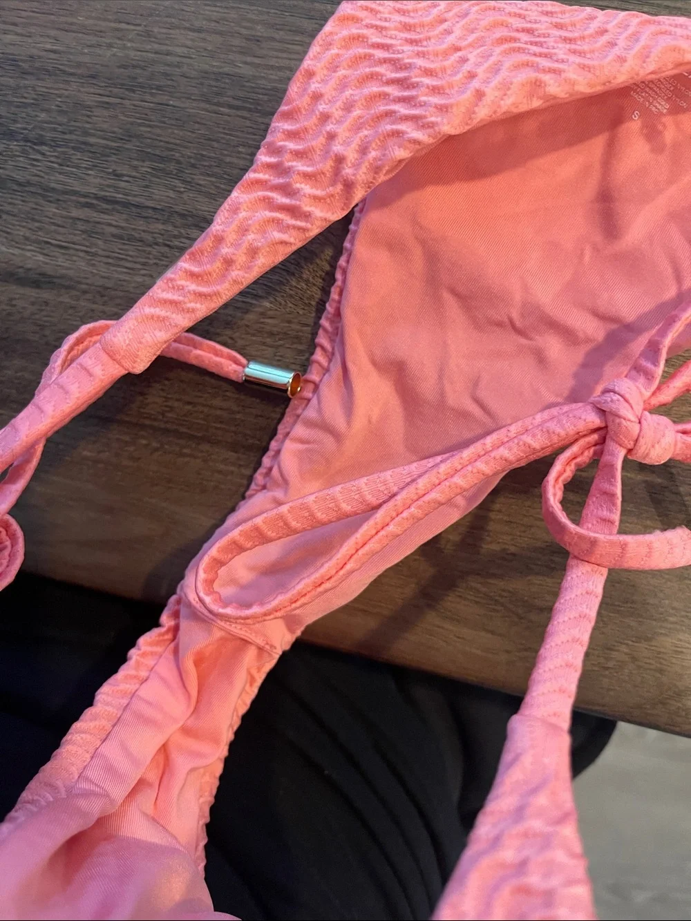 Monday Swimwear Palma Bottom - Azalea Pink Chevron